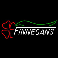 Finnegans With Clover Whiskey Beer Sign Neontábla