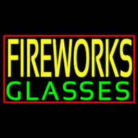 Fire Work Glasses 1 Neontábla