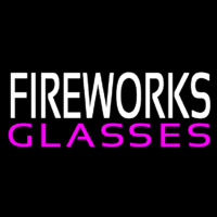 Fire Work Glasses Neontábla