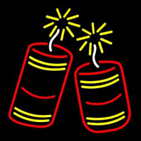 Fire Work Logo Neontábla