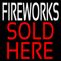 Fire Work Sold Here Neontábla