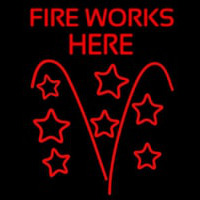 Fireworks Here Neontábla