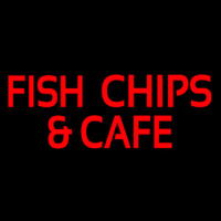 Fish And Chips Cafe Neontábla