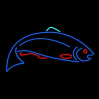 Fish Blue 1 Neontábla