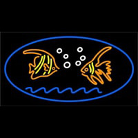 Fish Oval Neontábla