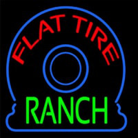Flat Tire Ranch Neontábla