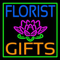 Florists Gifts Green Border Neontábla