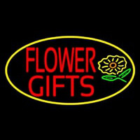 Flower Gifts In Block Oval Neontábla