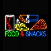 Food and Snacks Neontábla