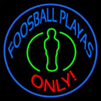 Foosball Playas Only Neontábla