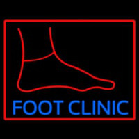 Foot Clinic With Foot Neontábla