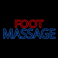 Foot With Double Stroke Massage Neontábla