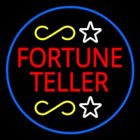 Fortune Teller With Blue Border Neontábla