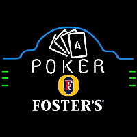 Fosters Poker Ace Cards Beer Sign Neontábla