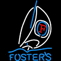 Fosters Sailboat Beer Sign Neontábla