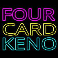 Four Card Keno 1 Neontábla