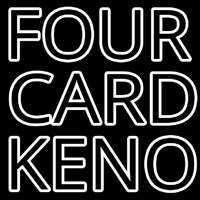 Four Card Keno Neontábla