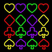 Four Signs Of The Poker Neontábla