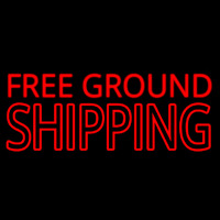 Free Ground Shipping Block Neontábla