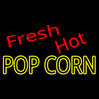 Fresh Hot Popcorn Neontábla