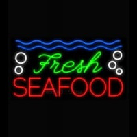 Fresh Seafood Neontábla