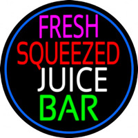 Fresh Squeezed Juice Bar Neontábla