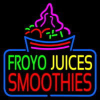 Froyo Juices Smoothies Neontábla