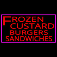 Frozen Custard Burgers Neontábla
