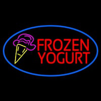 Frozen Yogurt With Logo Neontábla