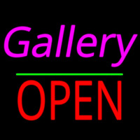 Gallery Block Open Green Line Neontábla
