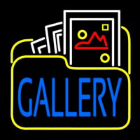 Gallery Icon With Blue Gallery Neontábla