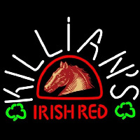 George Killians Irish Red Horse Head Shamrock Beer Sign Neontábla