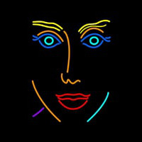 Girl Face Neontábla