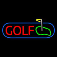 Golf With Ground Neontábla