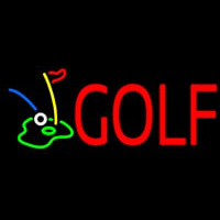 Golf With Logo Neontábla
