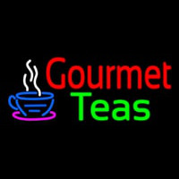 Gourmet Teas With Cup Logo Neontábla