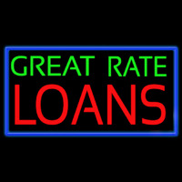 Great Rate Loans Neontábla