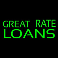 Great Rate Loans Neontábla