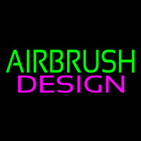 Green Airbrush Pink Design Neontábla