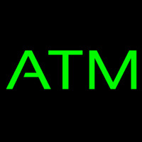 Green Atm Neontábla