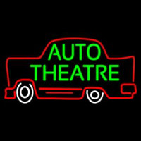Green Auto Theatre Car Logo Neontábla