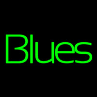 Green Blues Cursive 1 Neontábla