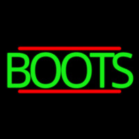 Green Boots With Line Neontábla