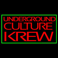 Green Border Underground Cult Ure Krew Neontábla
