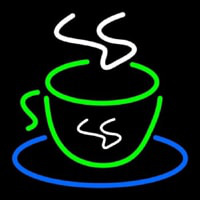 Green Coffee Cup Neontábla
