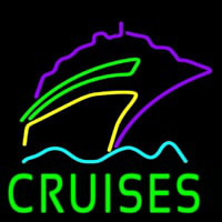 Green Cruises Logo Neontábla