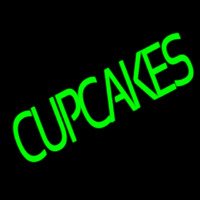 Green Cupcakes Neontábla