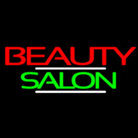 Green Cursive Beauty Block Salon Neontábla