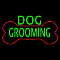 Green Dog Grooming Red Bone Neontábla