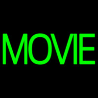 Green Double Stroke Movie Neontábla